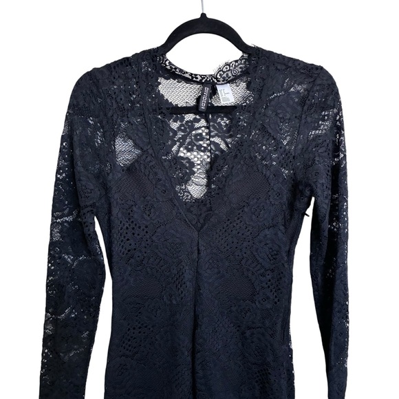 H&M Black Lace Dress - 8 - Picture 5 of 15